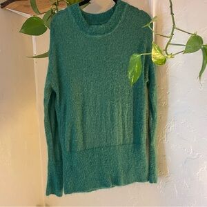 Banana Republic Oversized Alpaca Green Women's Crew Neck Sweater